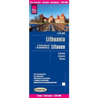 Afbeelding van Reise Know How Landkarte Litauen und Kaliningrad 1 : 325.000