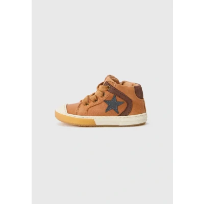 Afbeelding van Bisgaard Holger Sneakers hoog voor kinderen, Maat: 28, Cognac Schoenen