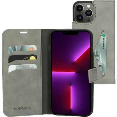 Afbeelding van Mobiparts Classic Wallet Case Apple iPhone 13 Pro Max Granite Grey
