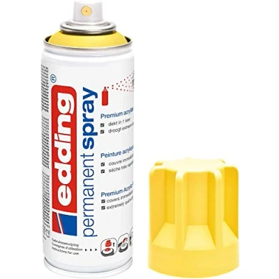 Afbeelding van Edding permanent spray 5200, 200 ml, verkeersgeel mat acrylspray