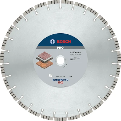 Image de BOSCH 2608602649 Disque de coupe diamanté Best for Stone 400 x 20/25,40 3,2 12 mm
