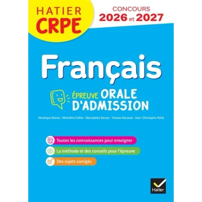 Image de Français CRPE 2025 Epreuve orale d&#039;admission