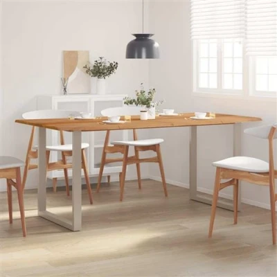 Afbeelding van vidaXL Eettafel 180x90x76 cm massief acaciahout