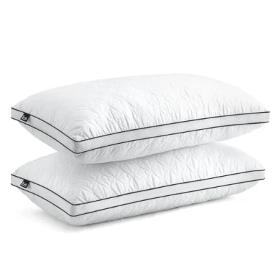 Afbeelding van BedStory Set van 2 kussens, 40 x 80 cm, microvezel, ademend en wasbaar, ideaal voor een diepe goede nachtrust, Öko Tex gecertificeerd