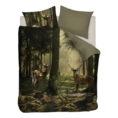 Afbeelding van Snoozing Sunrise Forest Dekbedovertrek Lits jumeaux 240x200/220 cm + 2 kussenslopen 60x70 Multi kleur