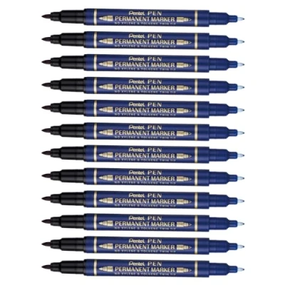 Afbeelding van Pentel N75W CE permanente marker Gesorteerd Blauw 1 stuk(s)