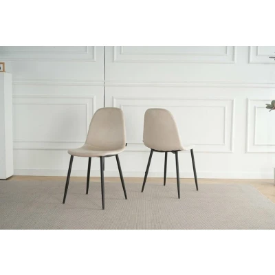 Afbeelding van Lina® Napoli Eetkamerstoel Cream Velvet