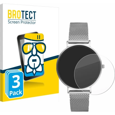 Afbeelding van BROTECT Screenprotector voor Xcoast X Watch Siona 2 Nano Folie Beschermfolie Beschermglas transparant (3 Stuks)