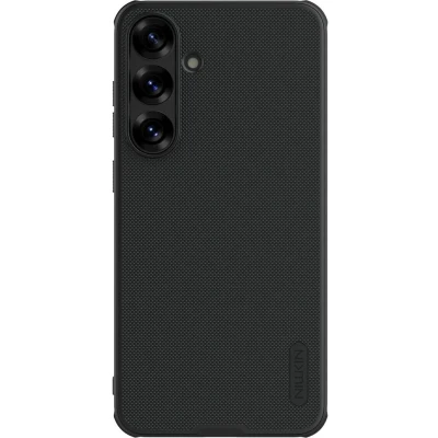 Afbeelding van Nillkin Frosted Shield Hoesje Geschikt voor Samsung Galaxy S25 Compatibel met MagSafe / Qi2 Back Cover Magneet Zwart