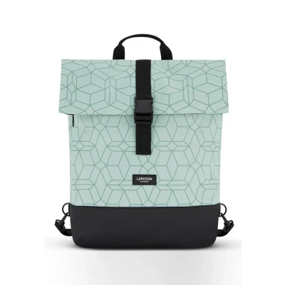 Afbeelding van Larkson Fahrradtasche Tammo BIKE 2IN1 Rugzak, Maat: One Size, Mint gemustert