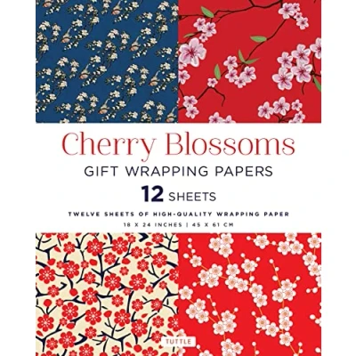 Afbeelding van Cherry Blossoms Gift Wrapping Papers 12 Sheets: 18 X 24 Inch (45 61 CM) Paper