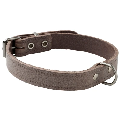 Afbeelding van Adori Halsband Vintage Leder Geniet Bruin Hondenhalsband 40x1.6 cm