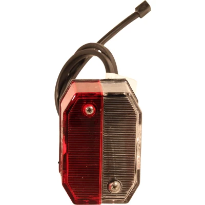 Afbeelding van Contourlamp Aspöck Flexipoint Rood / wit DC kabel 500mm Aspock Contourverlichting (Oranje,Wit) BouwmanAanhangwagens.nl