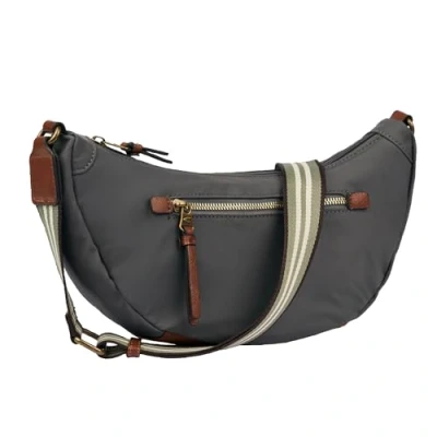 Afbeelding van camel active Schoudertas Bari Banana Bag Dark Grey Donkergrijs