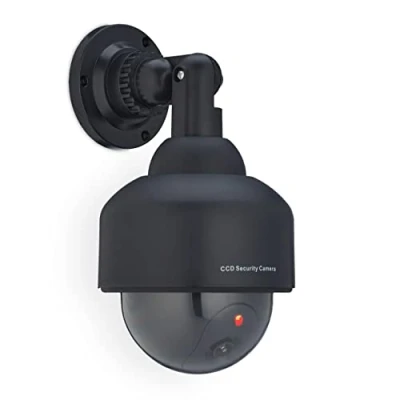 Afbeelding van Relaxdays dummy dome camera knipperend led lampje nep bewakingscamera binnen &amp; buiten