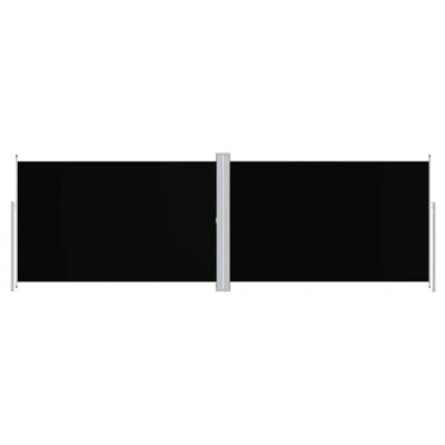 Afbeelding van Tuinscherm uittrekbaar 200x600 cm zwart