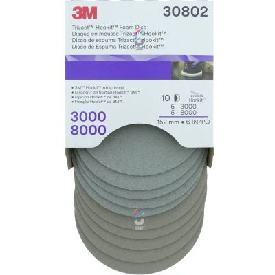 Afbeelding van Trizact 3M Hookit Schuurschijf 30802 Zand Krassen