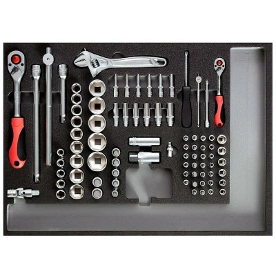 Image de GEDORE RED R22350000 jeu de clés 1/4&quot; + 1/2&quot; en module CT 84 pcs. 3301681