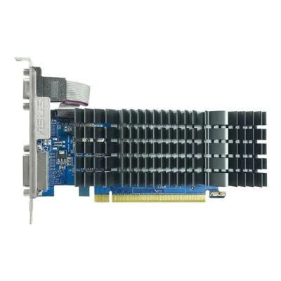 Image de ASUS GeForce GT 710 EVO Carte graphique GF 2 Go DDR3 PCIe 2.0 profil bas DVI, HDMI, D Sub san ventilateur