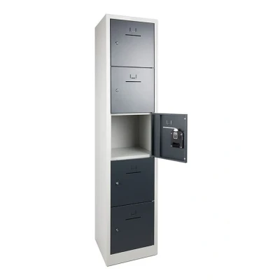 Afbeelding van Munt Lockerkast duo color 1 kolom 10 deur 80cm breed