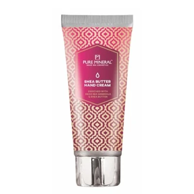 Afbeelding van Pure Mineral Revitaliserende handcrème met sheaboter mineralen Dode Zee, voedend, intensieve hydratatie zonder siliconen, sulfaten, parabenen 50 ml
