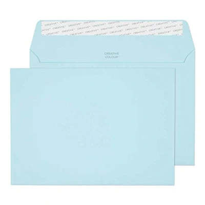Afbeelding van Creative Colour 318 enveloppen, zelfklevend, katoen, C5, 162 x 229 mm, 120 g/m², blauw, 500 stuks