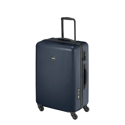 Afbeelding van Princess Traveller PT 01 Medium Trolley platinum navy Harde Koffer