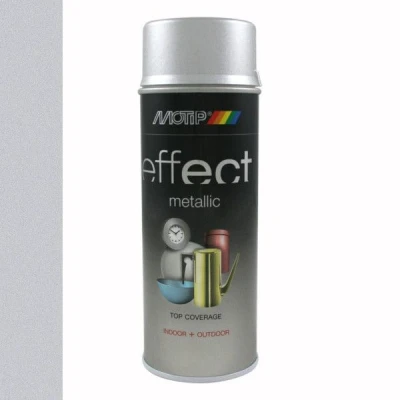 Afbeelding van Motip Deco Effect Metallic Zilver 400 ml