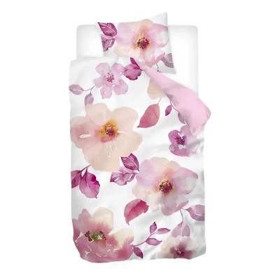 Afbeelding van Snoozing Nowie dekbedovertrek 1 persoons (140x200/220 cm + sloop) Roze