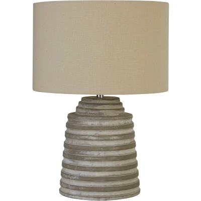 Afbeelding van Searchlight Liana Tafellamp Ø 30 X 43 Cm Grijs