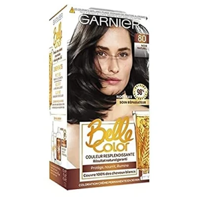 Afbeelding van Garnier Belle Color permanente haarkleur zwart 80 natuurlijk