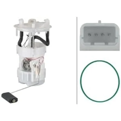 Afbeelding van HELLA 8TF 358 106 801 Brandstoftoevoereenheid Met pakking, brandstoftoevoermodule Electrisch RENAULT: MEGANE 2, SCENIC 2 Coupe Cabriolet