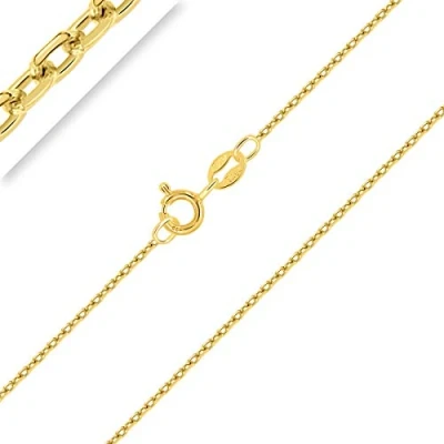 Afbeelding van Planetys Halsketting van 925 Sterling zilver, 18 karaat verguld, breedte: 1 mm, lengte: 40,6 cm, 45,7 50,8 55,8 61 66 71,1 Goud Zilver