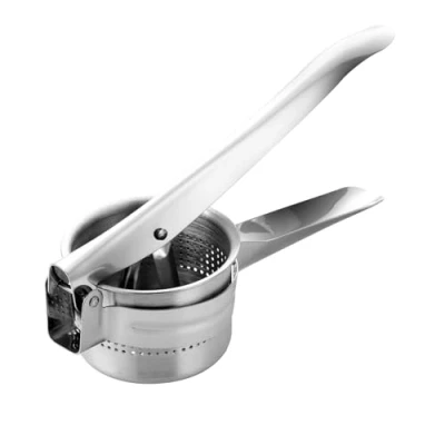 Afbeelding van Wenrescry Multifunctionele aardappelpers van roestvrij staal, aardappelstamper en spaghetti, ergonomisch design, duurzaam gemakkelijk te reinigen, perfect voor aardappelen, spätzle