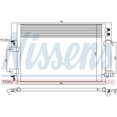 Afbeelding van Nissens Airco condensor 940570