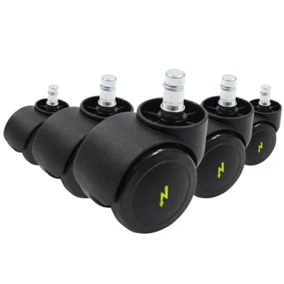 Afbeelding van 5x Rolo ESD 11mm/50mm Bureaustoelwielen Mehrfarbig Metaal, Kunststof