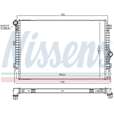 Afbeelding van Radiateur NISSENS 606084