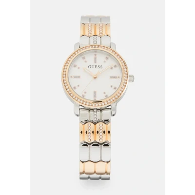 Afbeelding van Guess Hayley Horloge silvercoloured, Dames, Maat: One Size, Silver/coloured