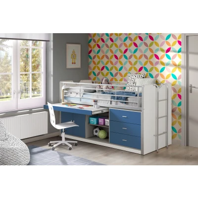 Afbeelding van LUCEVI Bonny 95 Halfhoogslaper 90x200cm Blauw