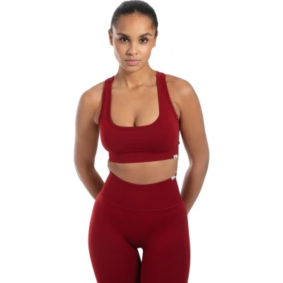 Afbeelding van Smilodox Louisa Sportbh met medium support, Dames, Maat: XS, Bordeaux