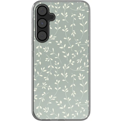 Afbeelding van imoshion hoesje Geschikt voor Samsung Galaxy A55 Design Smoke Green Flowers