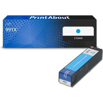 Afbeelding van Huismerk HP 991X (M0J90AE) Inktcartridge Cyaan Hoge capaciteit