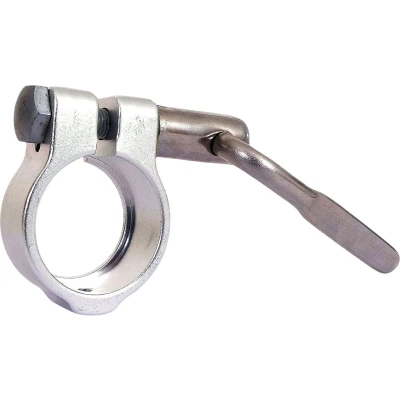 Afbeelding van Zadelklem Gazelle met fixatieschroef en hevel 35mm zilver