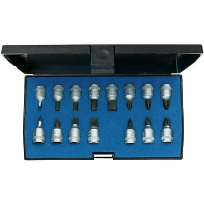 Image de GEDORE INS 20 PM jeu de clés à douilles et tournevis 1/4&quot; IN IS PH PZ 15 pièces 1815601