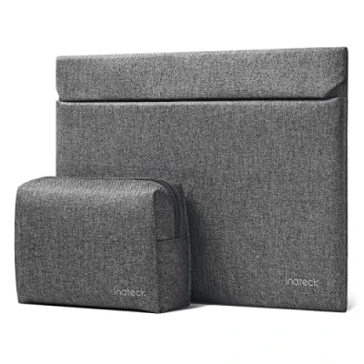 Afbeelding van Inateck Beschermhoes zonder magneet en ritssluiting, compatibel met MacBook Pro M1 2021/13 inch Air 2012 2017, 2015, 14,4 13,5 Surface Laptop 4/3/Studio