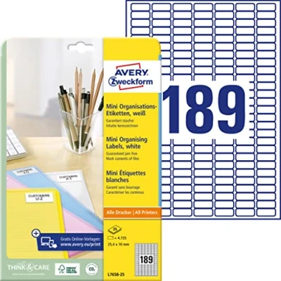 Image de Avery Zweckform L7658 étiquettes 4725 étiquette(s)