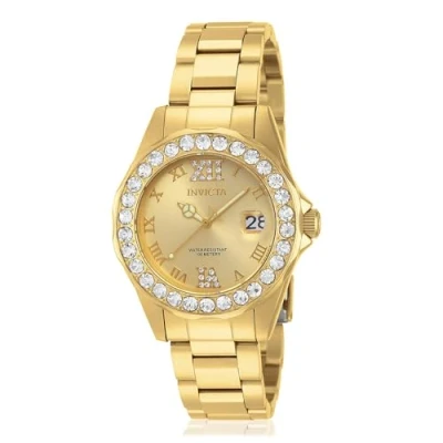 Afbeelding van Invicta Pro Diver Dameshorloge kwarts van roestvrij staal 38 mm, Goud, Horloge
