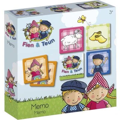 Afbeelding van Fien &amp; Teun memo spelletje Bambolino Toys geheugen spel educatief spelgoed