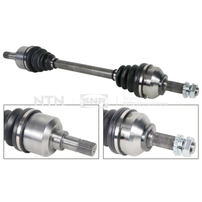 Afbeelding van SNR DK66.037 Aandrijfas Vooras links 670 CITROËN: Dispatch II Van, C5 3, C4 Grand Picasso 2