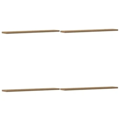 Afbeelding van vidaXL Wandschappen 4 st 60x10x1,5 cm bewerkt hout artisanaal eiken